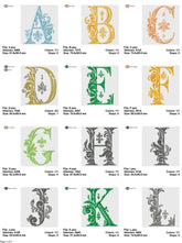 Regal Ornate Alphabet Embroidery Collection